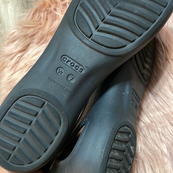 Crocs Iconic Sloane Black Flats Size 7 - Picture 8 of 8